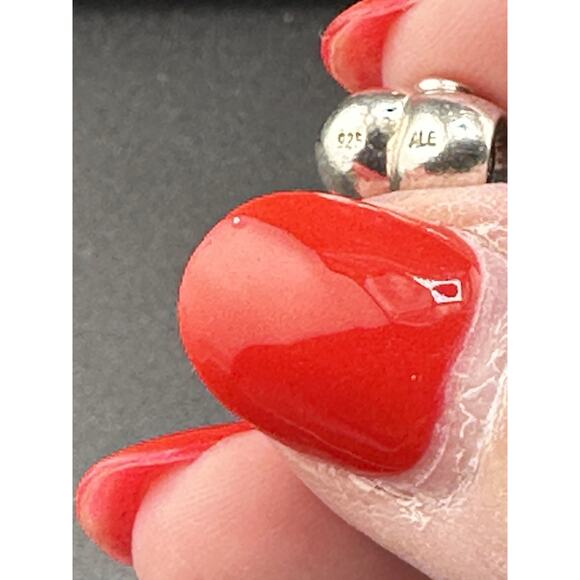 Pandora Sterling Silver Puffy Heart Charm Bead 790134CZ w/ Clear CZ - Picture 3 of 4